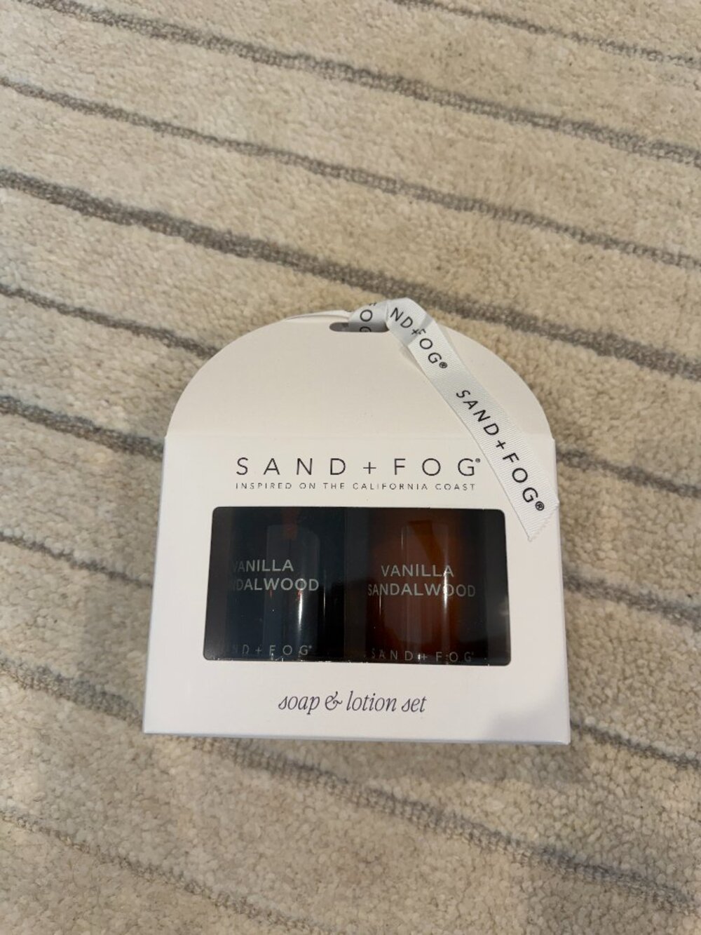 Sand + Fog - Vanilla Sandalwood Soap & Lotion Set